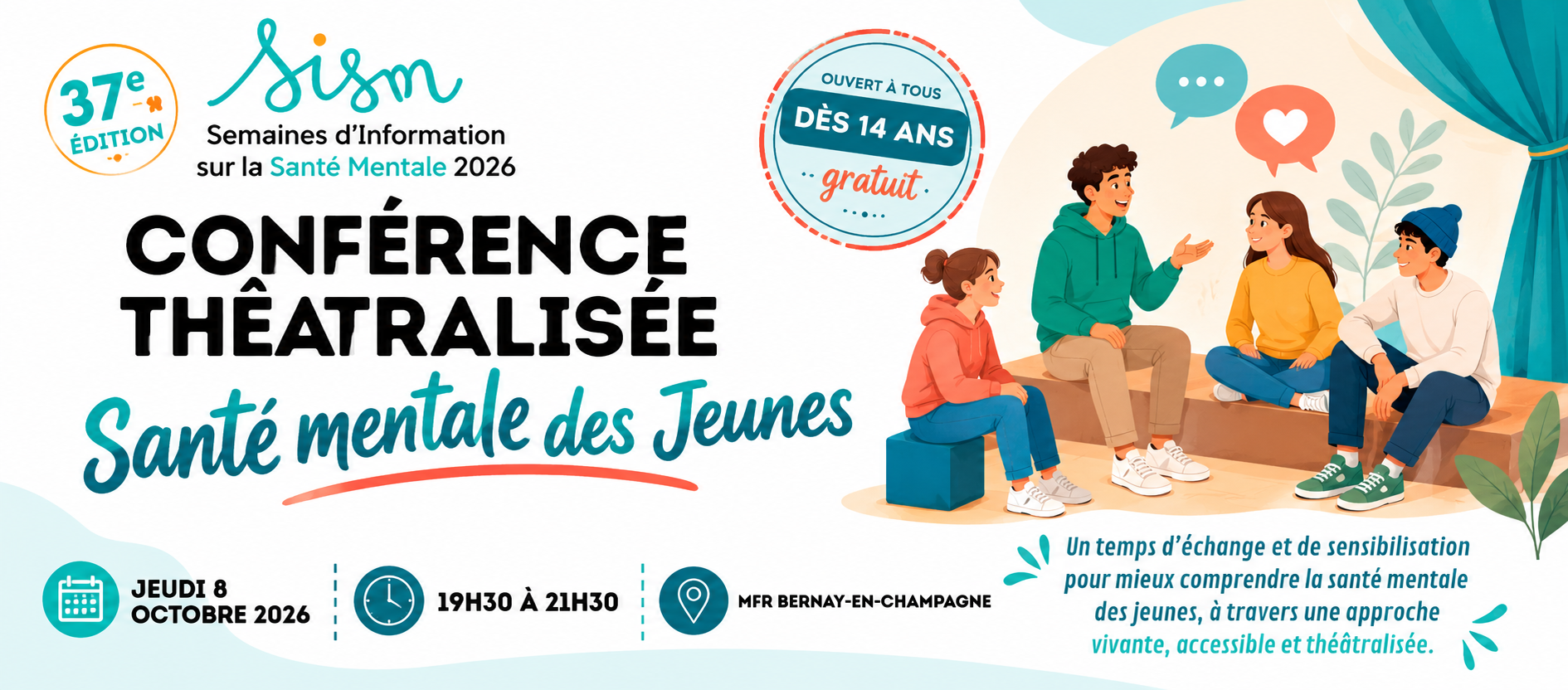 Conférence théâtralisée autour de la santé mentale des jeunes