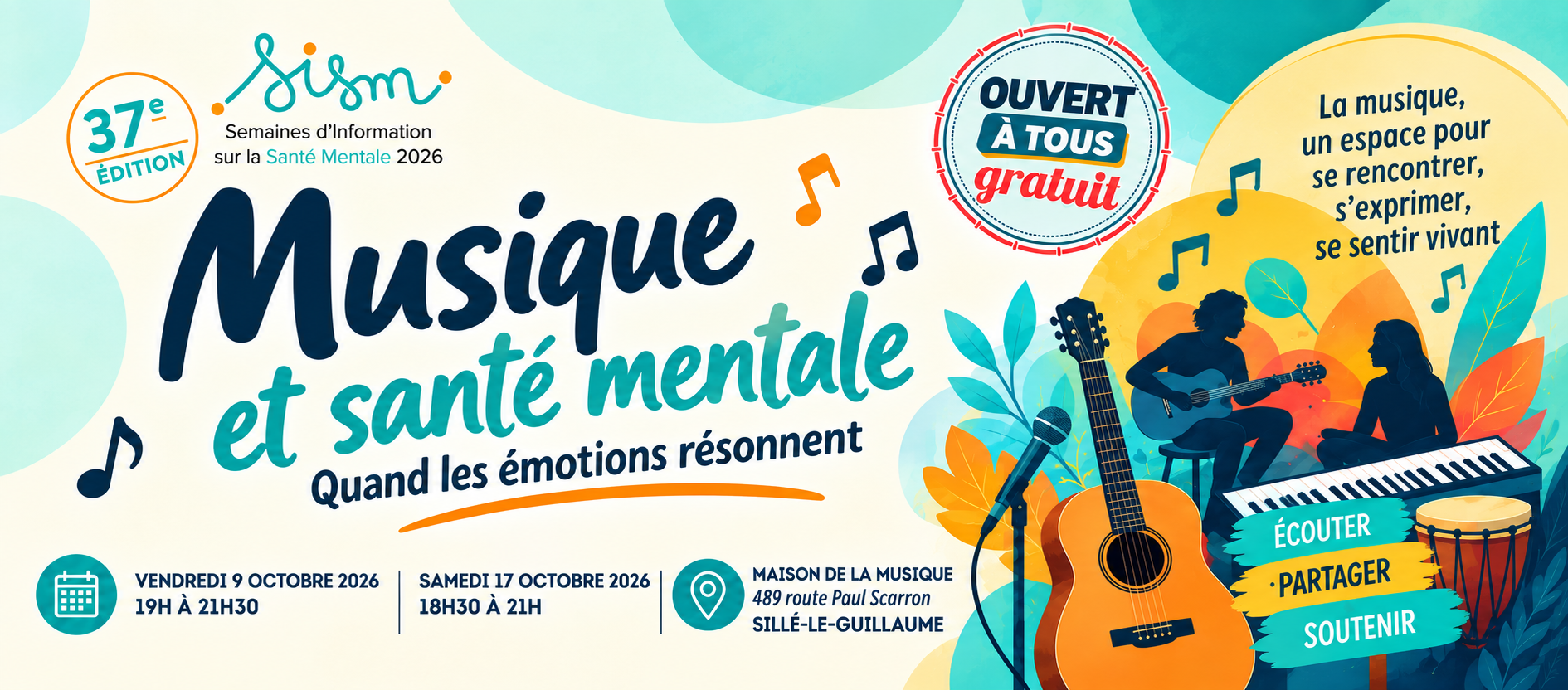 Musique et santé mentale – Maison de la Musique de Sillé-le-Guillaume